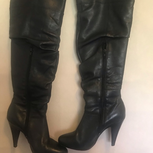 Aldo leather knee high boots. Size 37/ 7 - Picture 3 of 7
